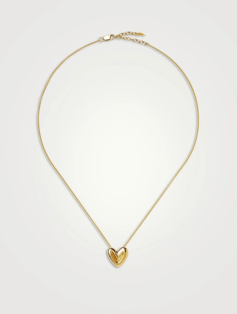 Puffy Heart Pendant Necklace