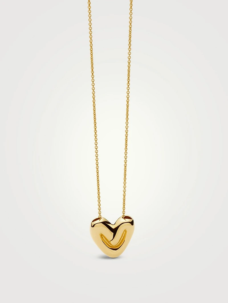 Puffy Heart Pendant Necklace