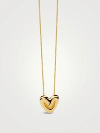 Puffy Heart Pendant Necklace