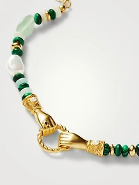 Harris Reed Good Hands Beaded Gemstone Bracelet