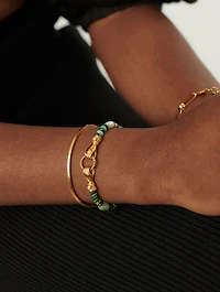 Harris Reed Good Hands Beaded Gemstone Bracelet