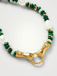 Harris Reed In Good Hands Beaded Gemstone Necklace