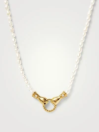 Harris Reed In Good Hands Pearl Pendant Necklace