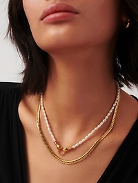 Harris Reed In Good Hands Pearl Pendant Necklace