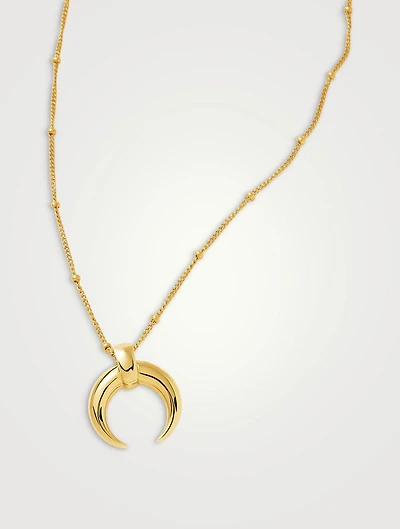 Lucy Williams Large Horn Pendant Necklace
