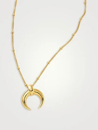 Lucy Williams Large Horn Pendant Necklace