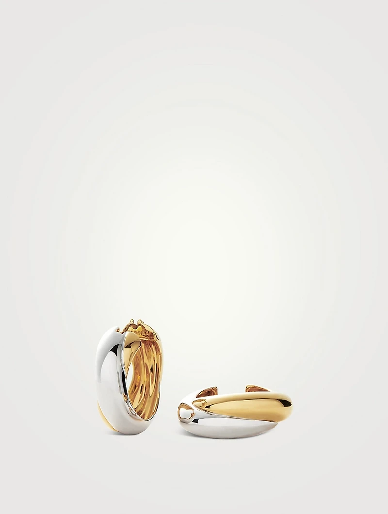 Medium Lucy Williams Chunky Entwine Hoop Earrings