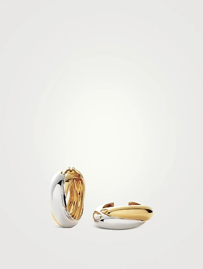 Medium Lucy Williams Chunky Entwine Hoop Earrings