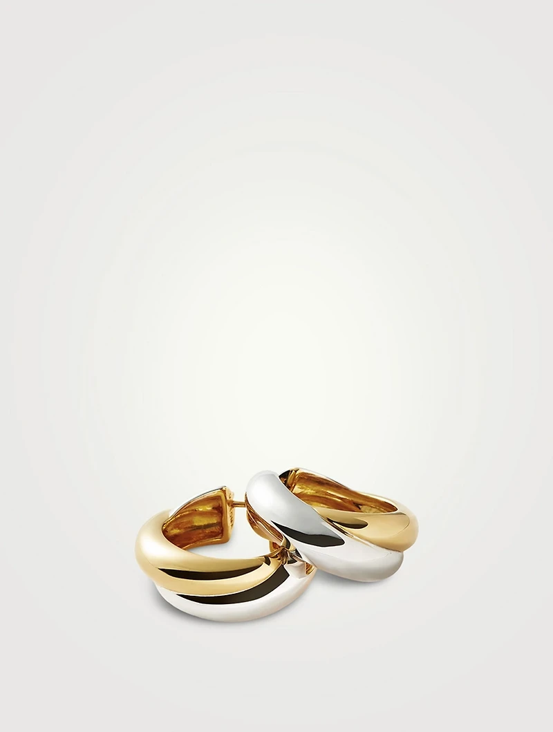 Medium Lucy Williams Chunky Entwine Hoop Earrings
