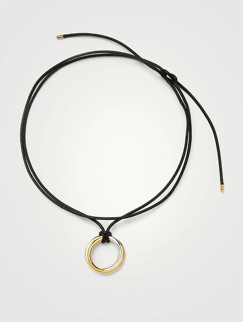 Lucy Williams Entwine Pendant Cord Necklace