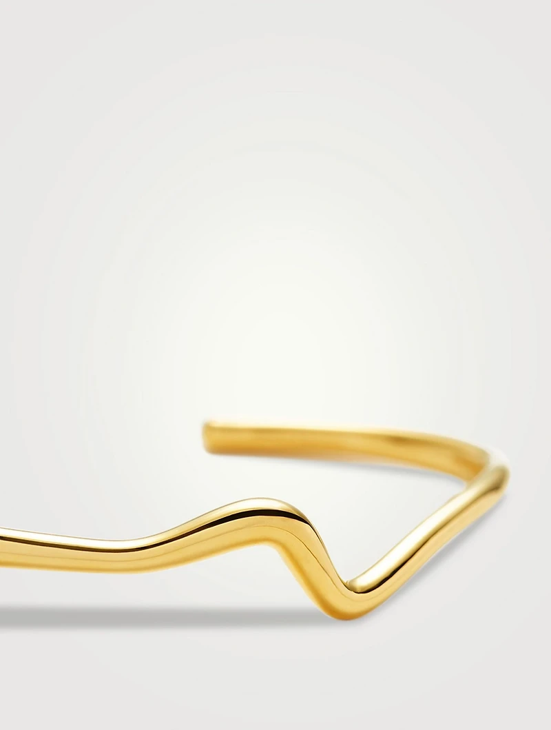 Molten Wave Cuff Bracelet