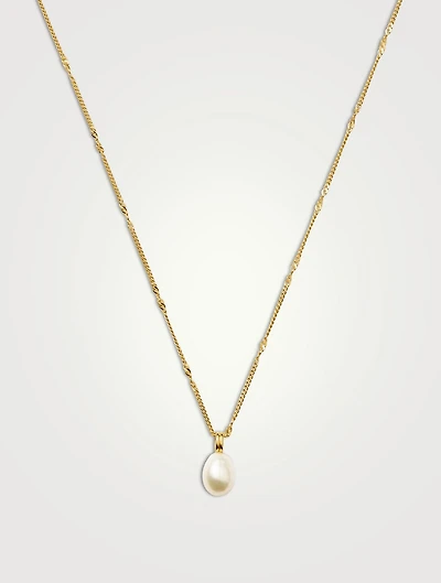 Baroque Pearl Twisted Chain Necklace