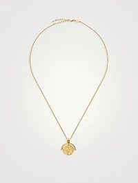 Medium Lucy Williams Engravable Roman Arc Coin Necklace