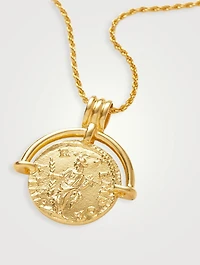Medium Lucy Williams Engravable Roman Arc Coin Necklace