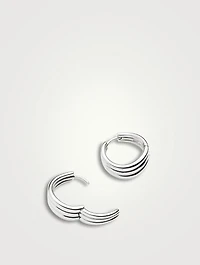 Savi Triple Ridge Hoop Earrings
