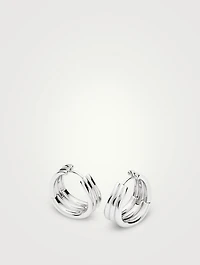 Savi Triple Ridge Hoop Earrings