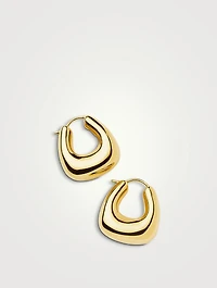 Small Sculptural Chubby Hoop Earrings