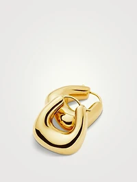 Small Sculptural Chubby Hoop Earrings