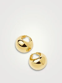 Medium Sculptural Chubby Dome Hoop Earrings