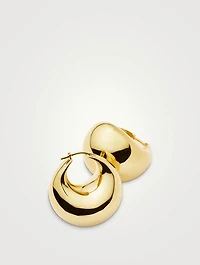 Medium Sculptural Chubby Dome Hoop Earrings