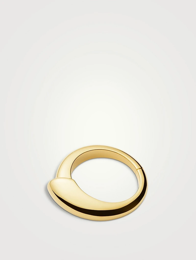 Sculptural Ridge Stacking Ring