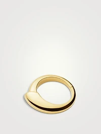 Sculptural Ridge Stacking Ring