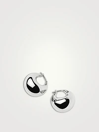 Sculptural Chubby Dome Hoop Earrings