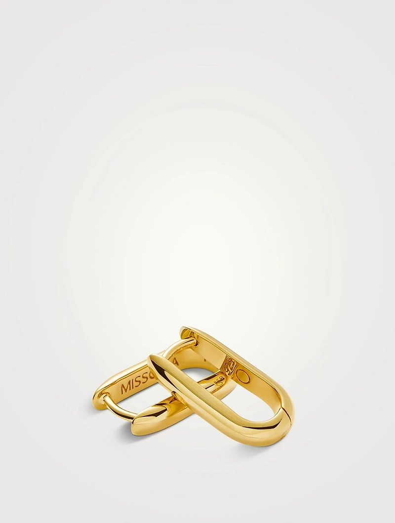 Classic Ovate Hoop Earrings