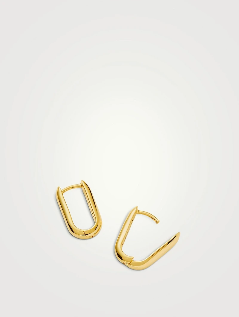 Classic Ovate Hoop Earrings