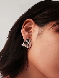 Ripple Oversized Stud Earrings