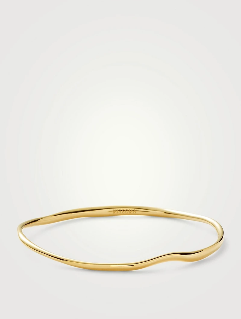 Molten Ripple Bangle Bracelet