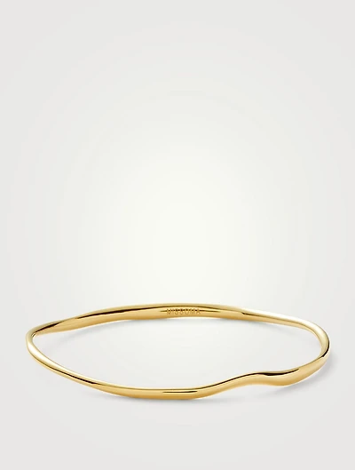 Molten Ripple Bangle Bracelet