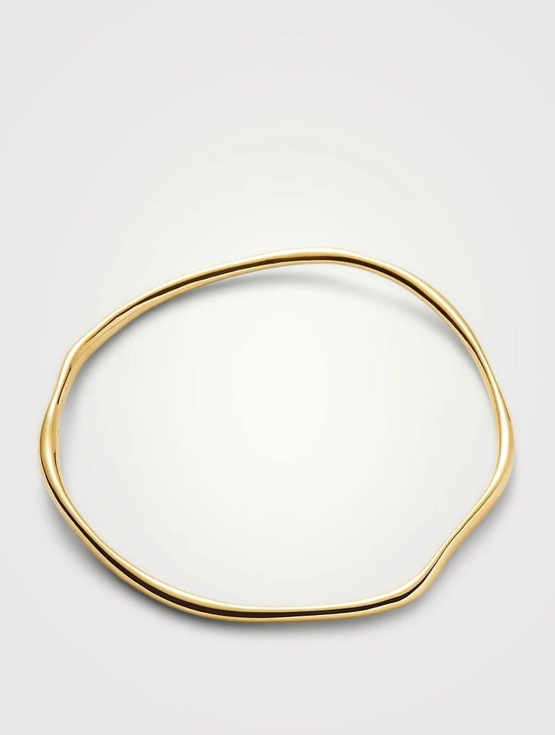 Molten Ripple Bangle Bracelet