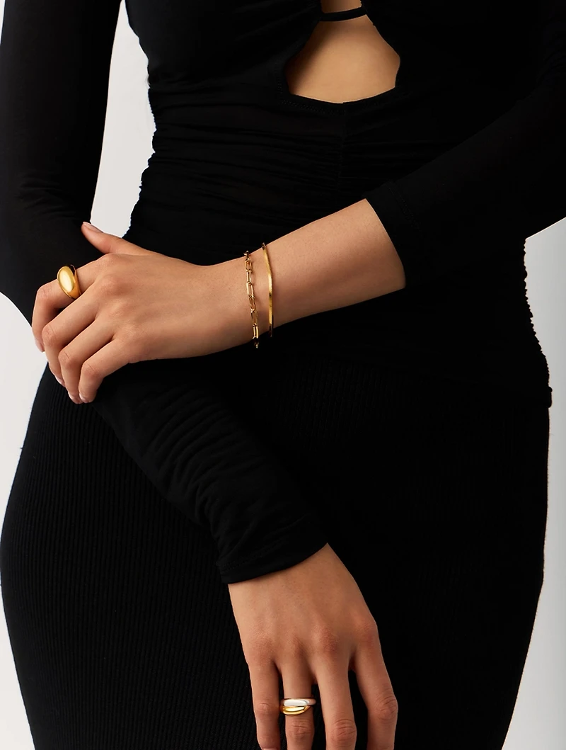 Classic Mini Paperclip Chain Bracelet