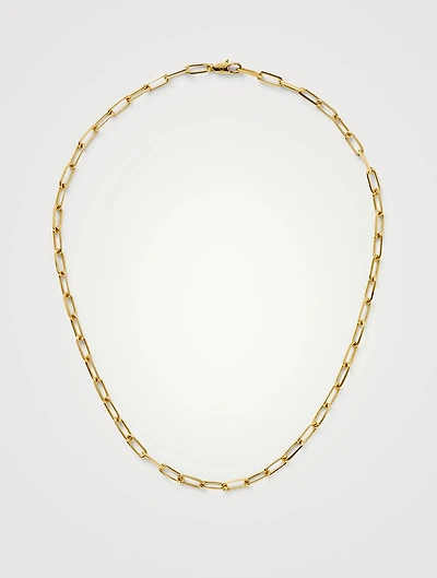 Classic Mini Short Paperclip Chain Necklace