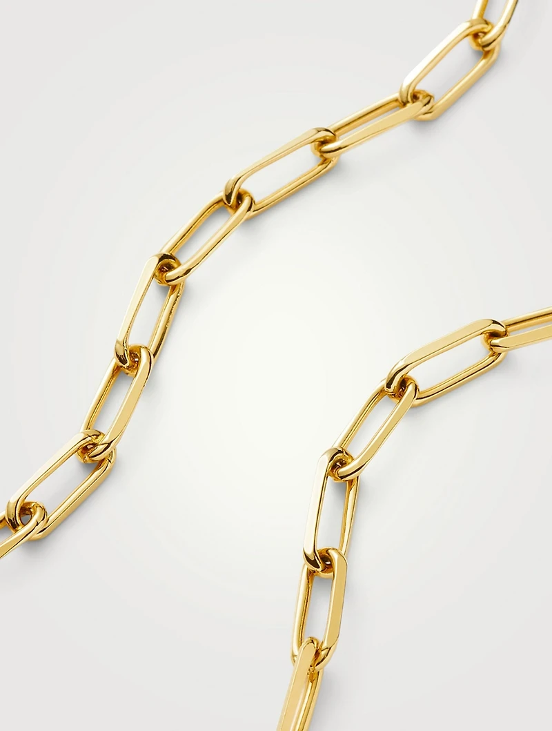 Classic Mini Short Paperclip Chain Necklace