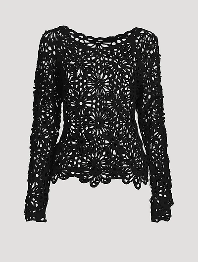 Floral Crochet Blouse