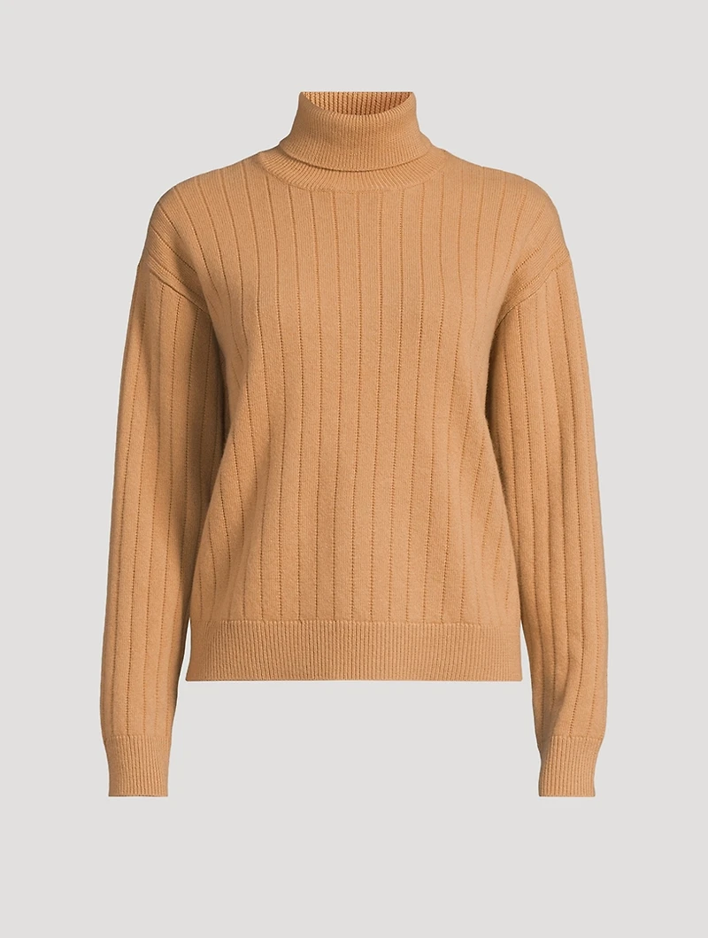 Wool Cashmere Turtleneck Sweater
