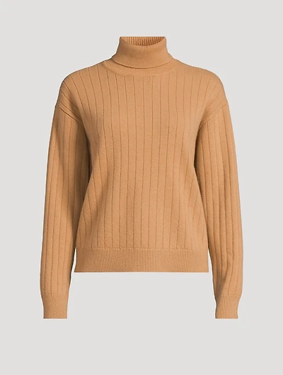 Wool Cashmere Turtleneck Sweater