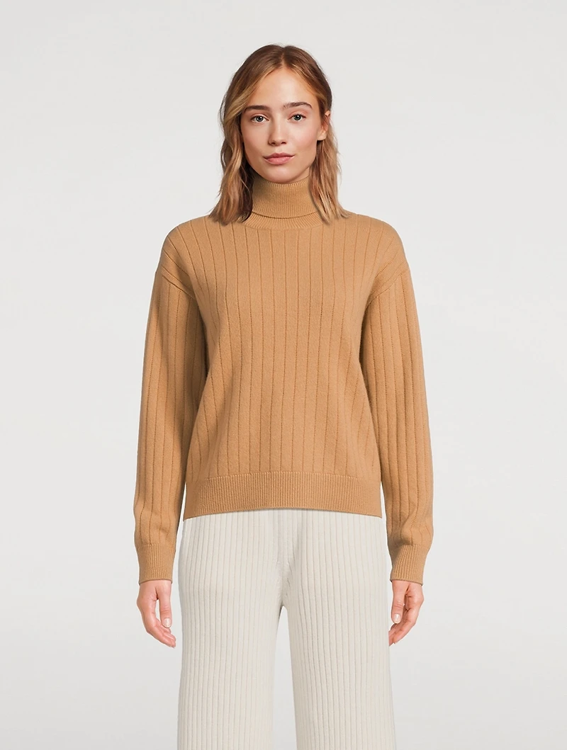 Wool Cashmere Turtleneck Sweater