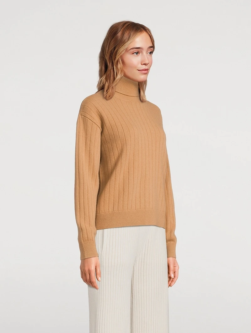 Wool Cashmere Turtleneck Sweater