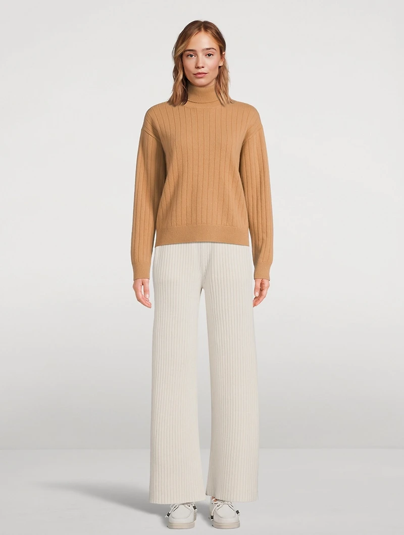 Wool Cashmere Turtleneck Sweater