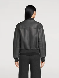 Leather Bomber Jacket
