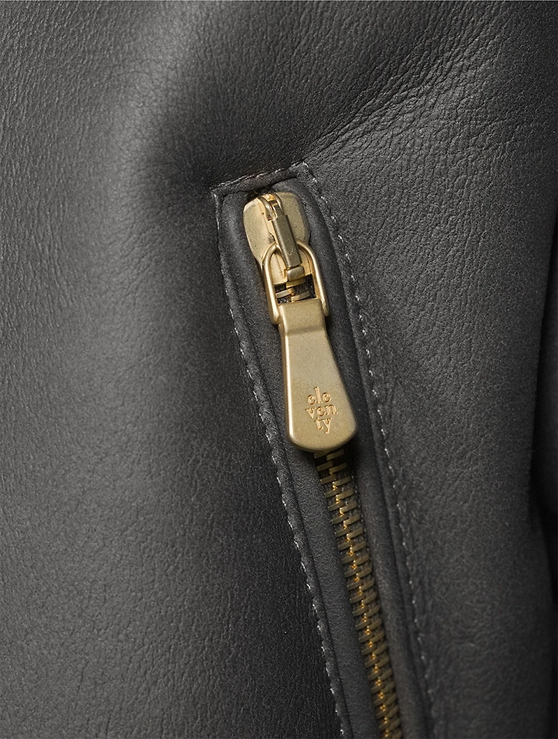 Leather Bomber Jacket