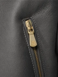Leather Bomber Jacket