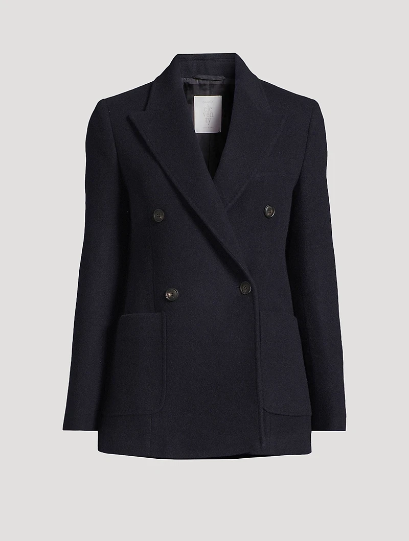 Double-Breasted Cashmere Blazer