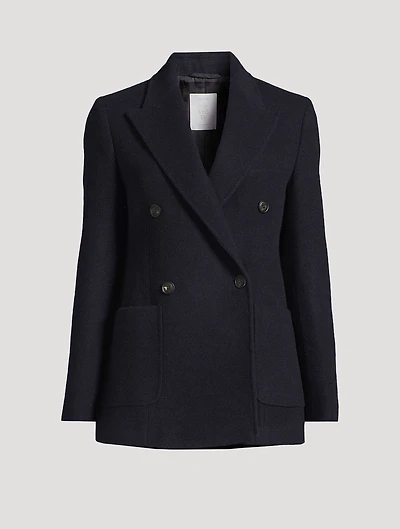 Double-Breasted Cashmere Blazer
