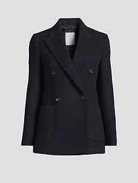 Double-Breasted Cashmere Blazer