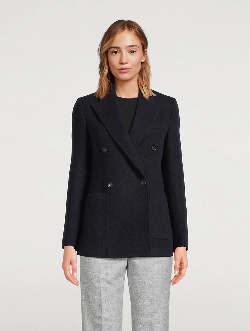 Double-Breasted Cashmere Blazer