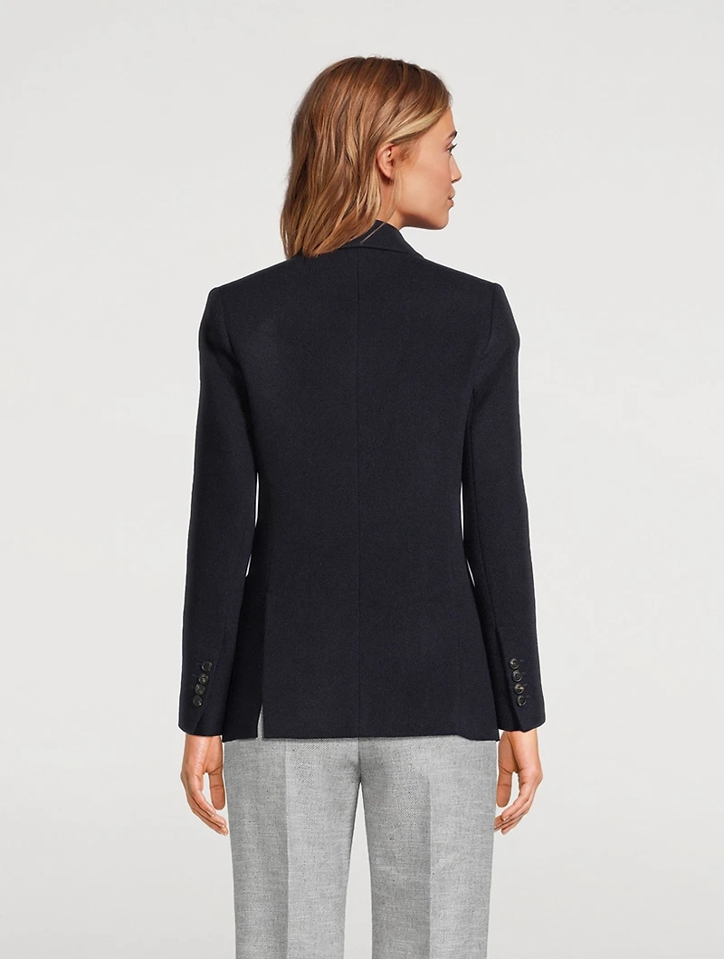 Double-Breasted Cashmere Blazer